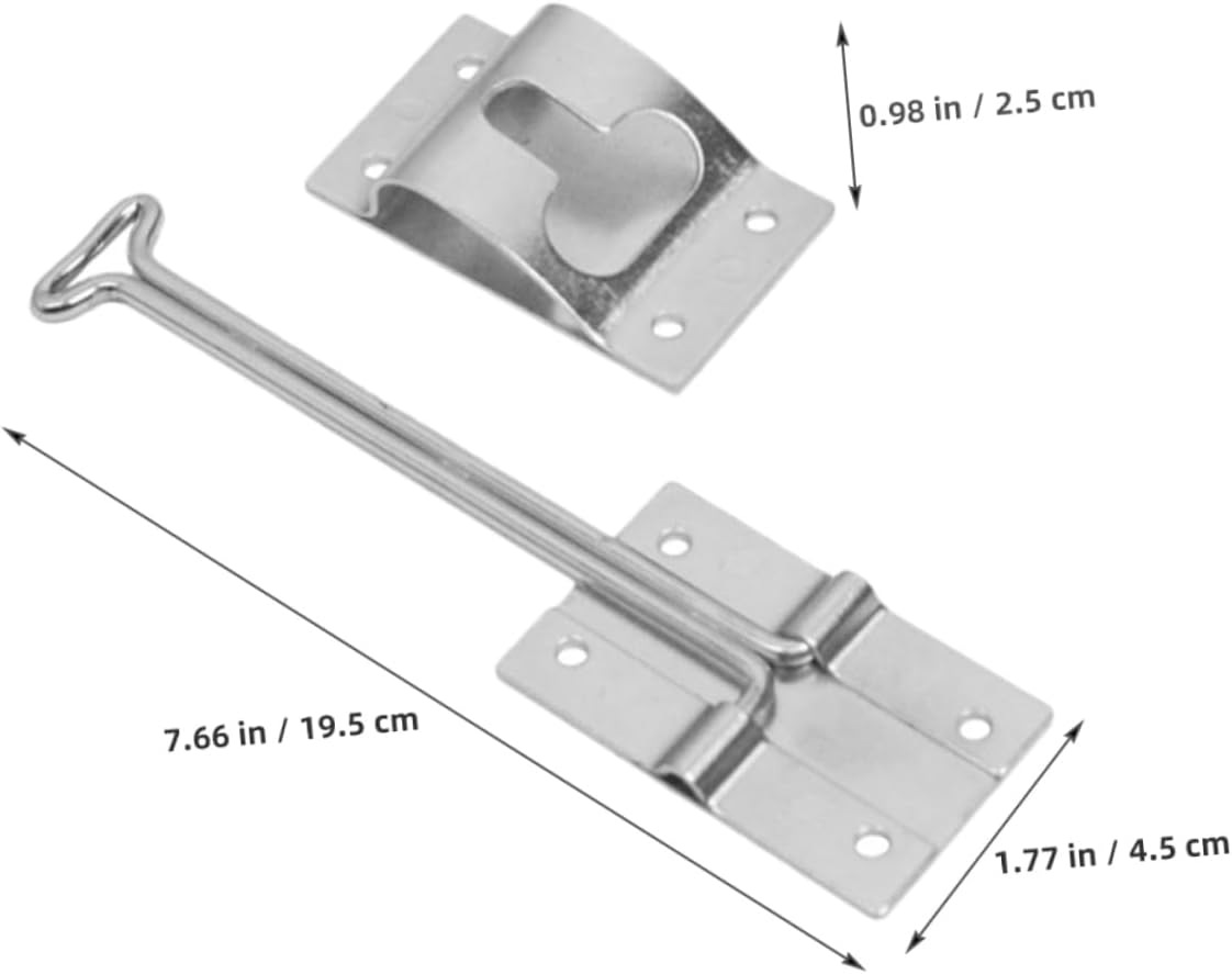 OUNONA Rv Door Latch Holder Hook Durable Metal Design for Trailers and Rvs Easy Installation Weather-Resistant Latch for Campers and Motorhomes