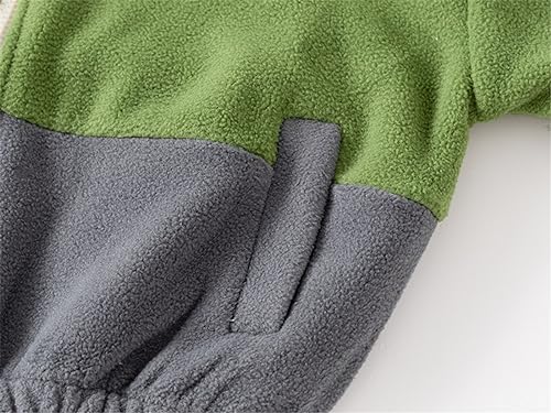 Little Boys Long Sleeve Spring Fall Winter Outerwear Coat Fleece Zipper Jacket Pocket Coat3