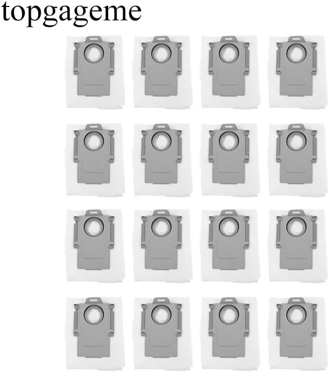 16PCS Vacuum Cleaner Dust Bags,Compatible with Roborock Q Revo Robot, MaxV, S8 Max Ultra, S8 MaxV Ultra Robot Vacuum,2.7L Large Capacity Vacuum Cleaner Disposable Dust Bags Replacement Parts