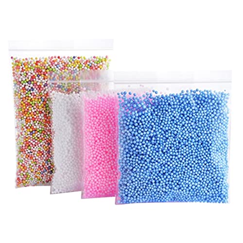 Boules en Mousse Colorées Slime Lisse Multi-Usage Bricolage Artisanat 4 Pièces