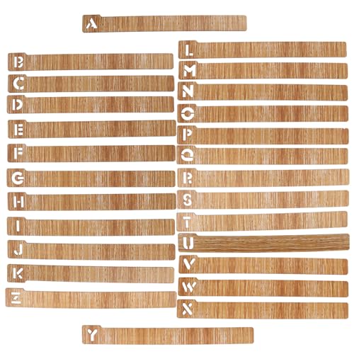 Marque-pages alphabet en bois SECFOU pour ne plus jamais perdre sa page de livre