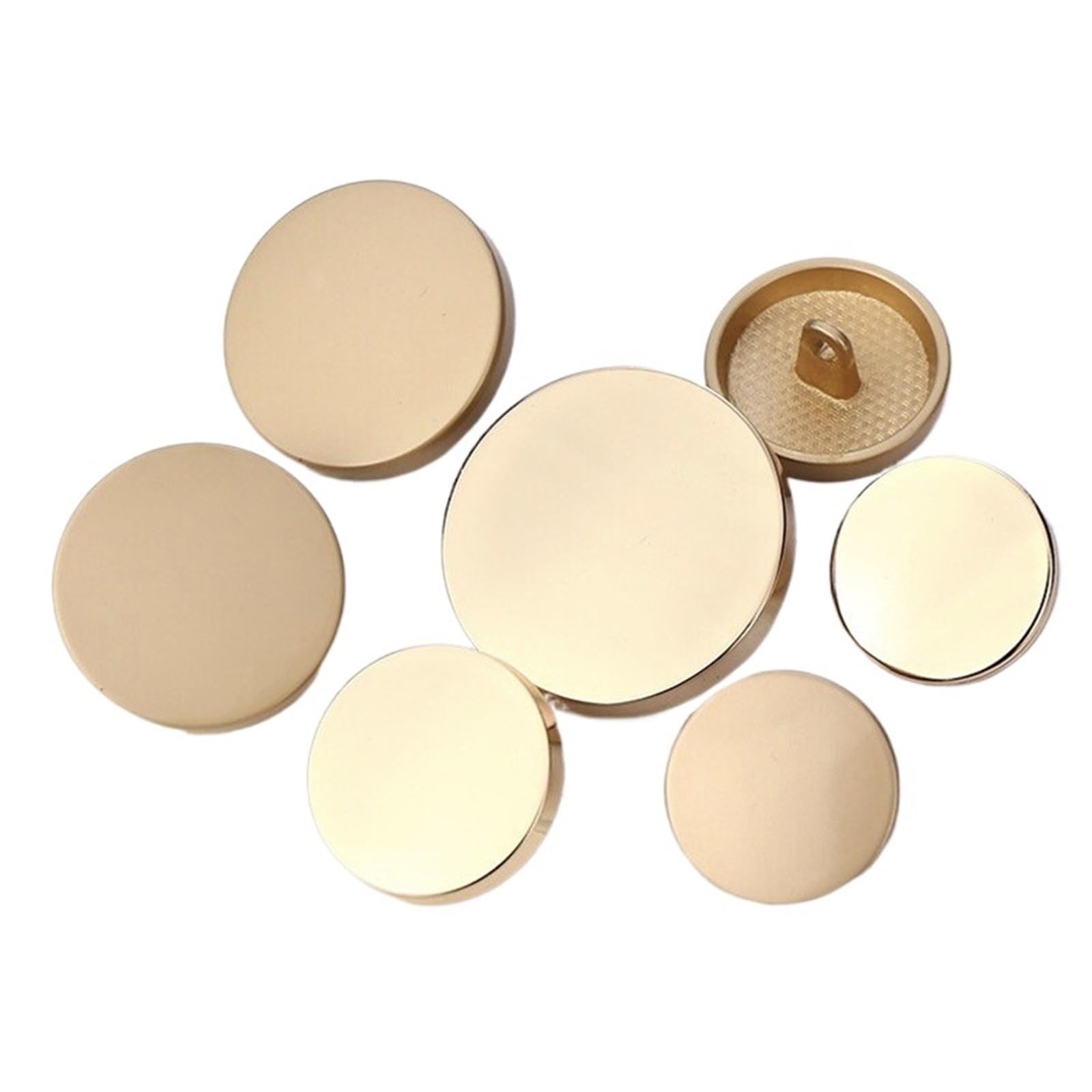 Lot de 30 boutons de chemise coupe-vent pour femme - 10/15/20/25 mm - Argenté - 25 mm