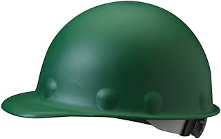 Fibre-Metal Roughneck Green Fiberglass Cap Style Hard Hat - 8-Point Suspension - Ratchet Adjustment - Strip-Proof - P2ARW74A000 [PRICE is per EACH]
