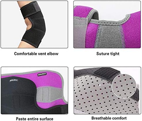ONTYZZ Children Elbow Bandage 1 Pair Adjustable Girls Boys Elbow Pads Neoprene Elbow Brace for Cycling Biking Scooters Handball Soccer Volleyball Pink