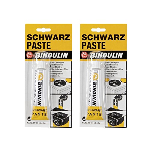 2 X Bindulin NERO Paste metallo mattierung, resistente al calore, contenuto: 2 X 45 ML