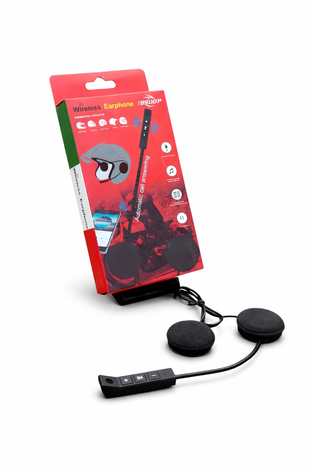 BSDDP Wireless Earphones for Helmet Black Universal_Moto Powerz-picture-20