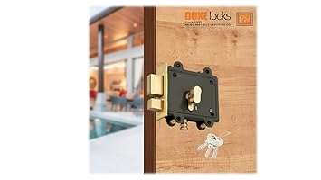 Duke DUKE2000 Key Main Door Lock (Grey) Metallic Finish