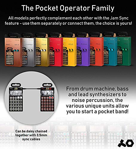 Teenage Engineering PO-14 Pocket Operator Sub Bass Synthesizer with Integrated Stand Mount Bundle with CA-X Generic Silicone Case