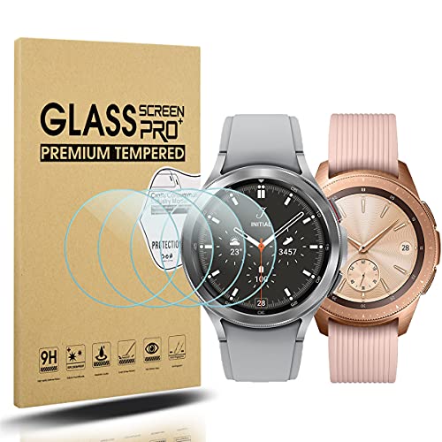 Chiarezza Ad Alta Risoluzione: La pellicola protettiva appositamente sviluppata per Samsung Galaxy Watch 4 Classic 42mm garantisce elevata trasparenza e superficie liscia. Non influisce sulla funzione touch screen o sulla qualità dell'immagine dell'orologio. Goditi effetti di visualizzazione chiari e sensibili senza creare riflessi distraenti. La tecnologia ad alta risoluzione tiene d'occhio il monitor in ogni momento