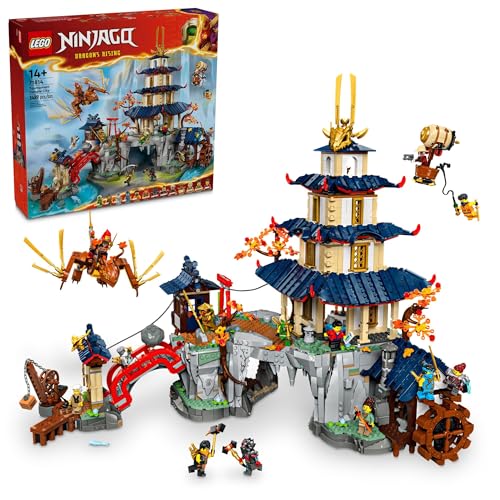 LEGO NINJAGO Tournament Temple City Building Toy for Teen Boys & Girls, Ages 14+, Great for Dragons Rising Fans Who Enjoy Model Building Sets and NINJAGO Toys - 71814