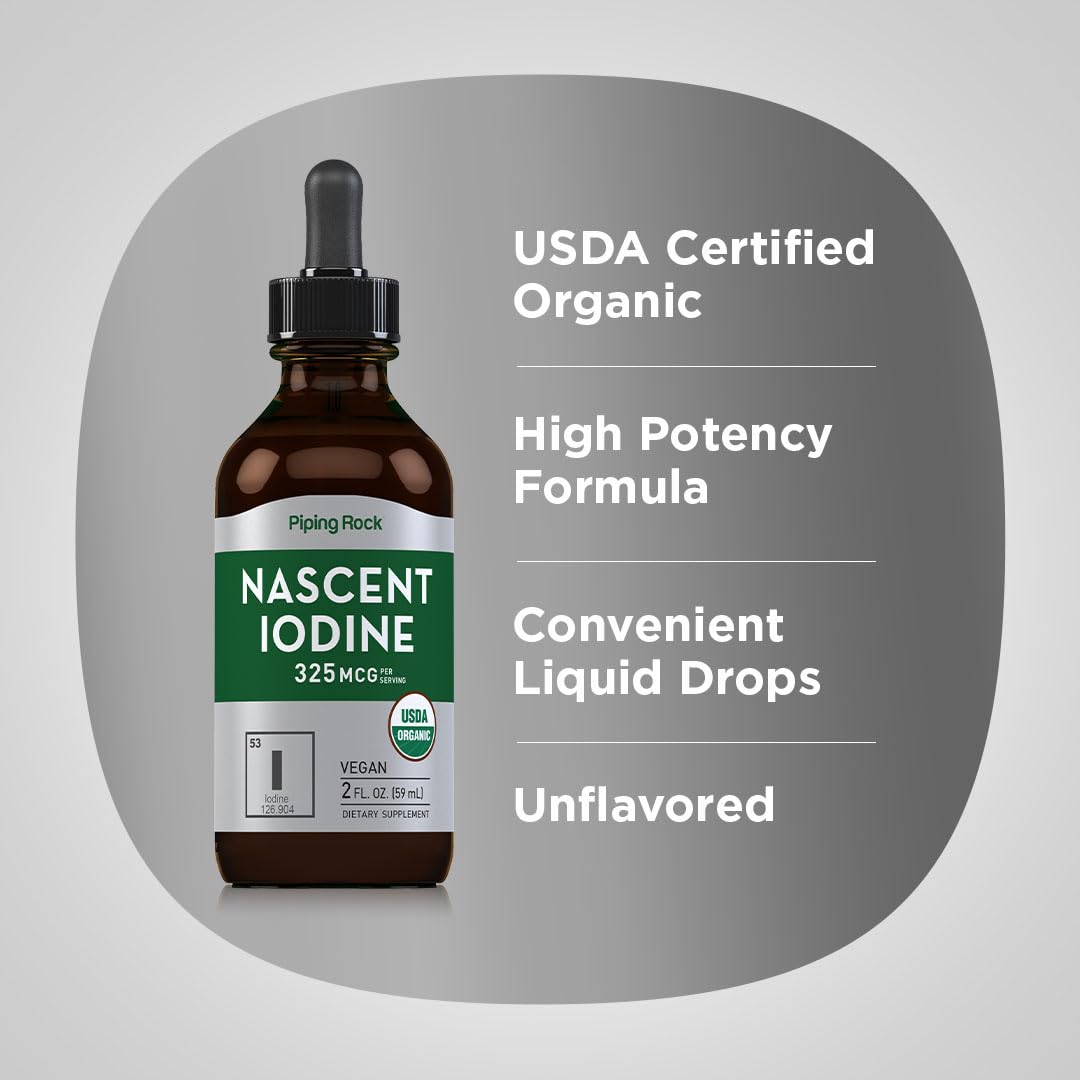 Piping Rock Nascent Iodine Drops Organic | 2 fl oz — Amazon image 4