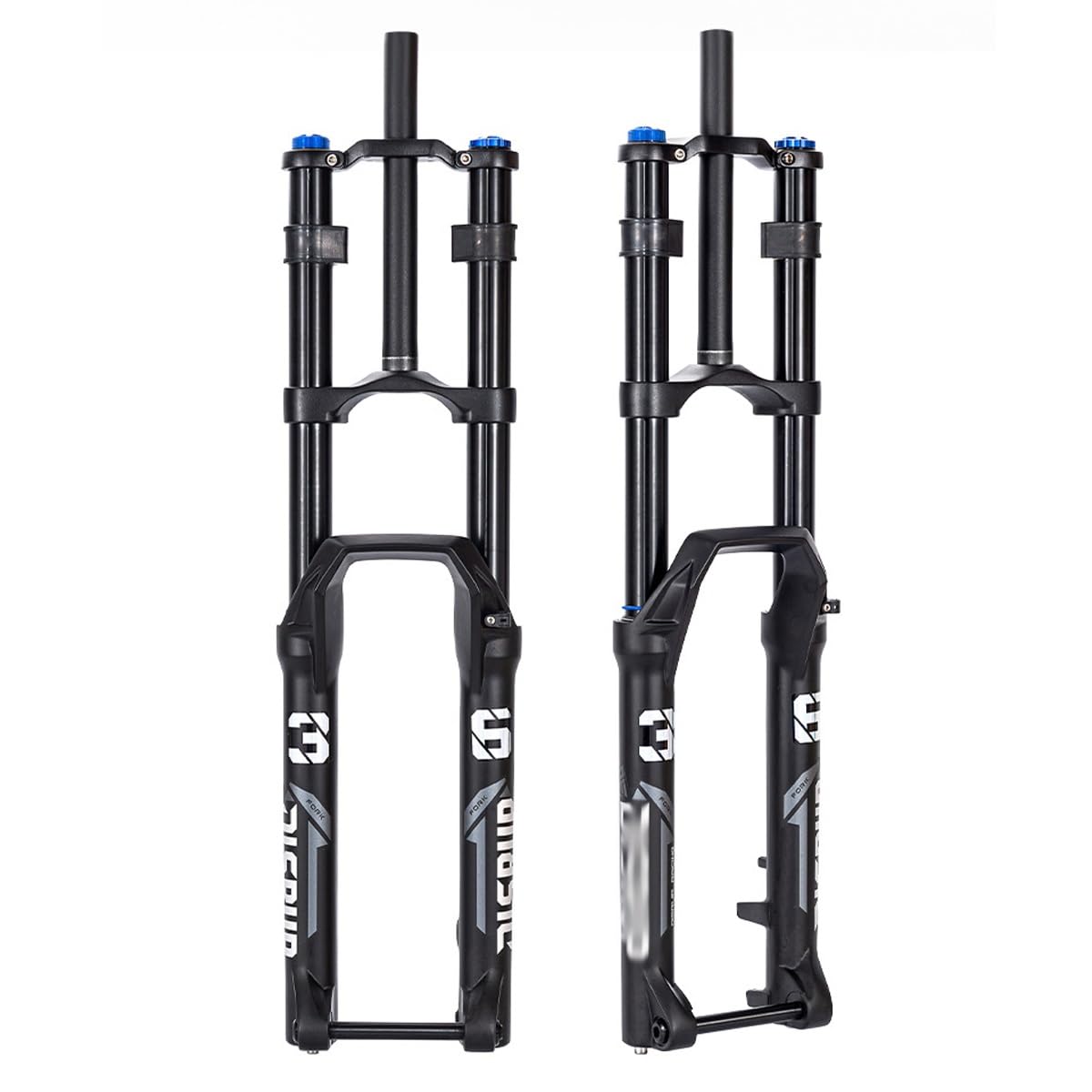HOMSXPAC DH 27.5/29" Mountain Bike Suspension Fork XC Disc Brake Double Shoulder Downhill Front Forks 180mm Travel Air Damping Adjust 15 * 110mm Thru Axle