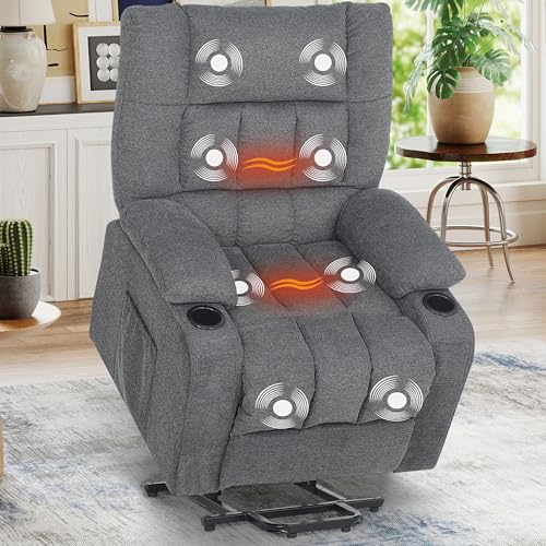 VUOVUS Power Lift Recliner Chair with Lumbar Heating and Vibrating