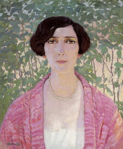 Portrait d'Aeny Frewert par Edward Okun tableau nordique pour chambre