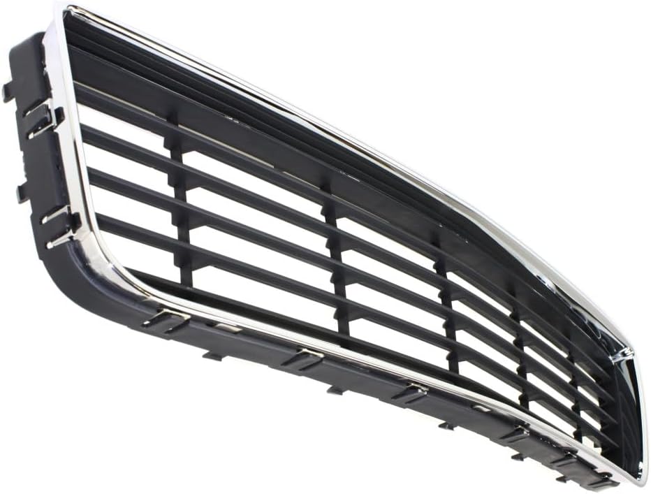 KarParts360 For Chevy Impala 2006 07 08 09 10 2011 Bumper Grille | Front | Made of Plastic | Chrome Shell | With Dark Gray Insert | Replacement For GM1036106 | 10333711