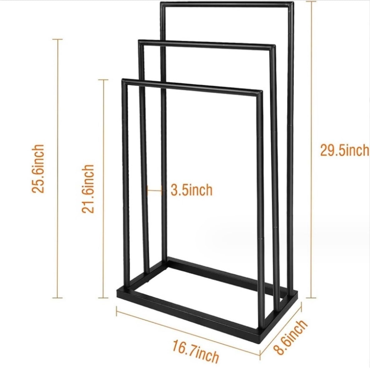 Toallero De Pie Toalleros Independientes De 3 Niveles para Baño, Soporte De Toalla Grande, Toallero De Metal Toalleros