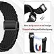 Geflochten Armband Kompatibel mit Apple Watch Armband 44mm 45mm 46mm 49mm 42mm für Damen Herren, Elastisch Nylon Armbänder mit Magnetisch für iWatch Ultra 2 SE Series 10 9 8 7 6 5 4 3 2 1