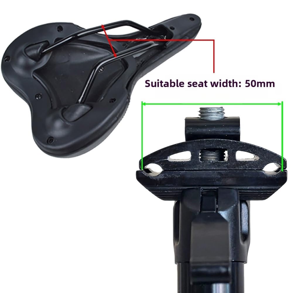 Regulowana sztyca z zakraplaczem z zawieszeniem 170 mm do roweru, stopu aluminium i stali nierdzewnej, składany uchwyt, kompatybilny z ramą 33,9 mm