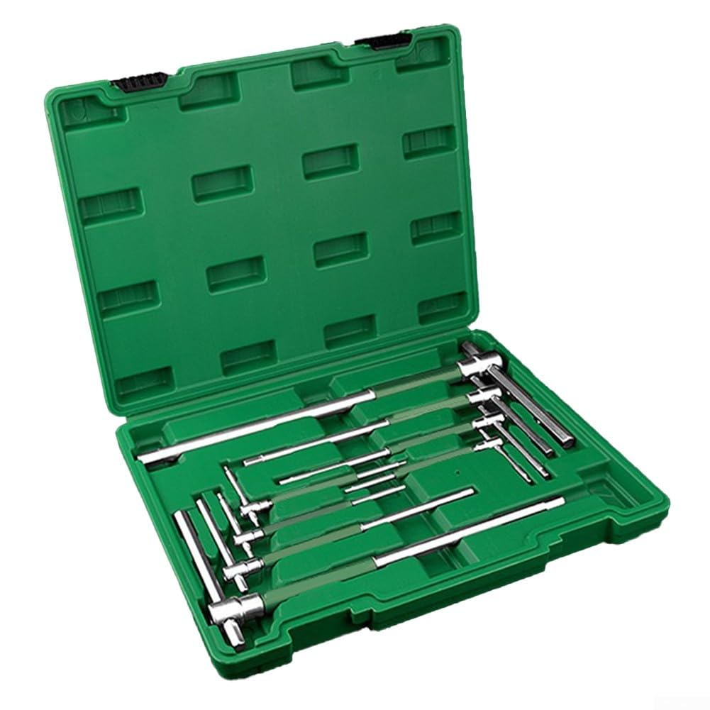 ReachMall Lot de 8 clés à molette hexagonale en forme de T en acier inoxydable pour démontage de maison, meubles, moto