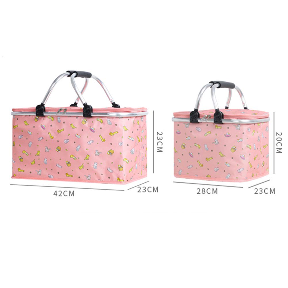 Cestino Da Picnic Isolato Pieghevole - Borsa Termica Per Campeggio E Scampagnate - Foto 8