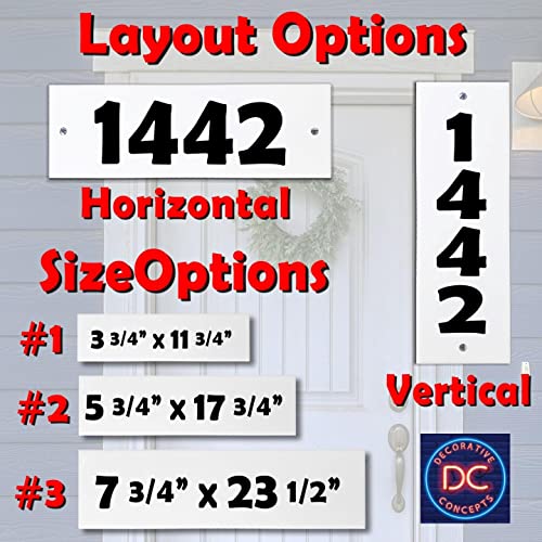 Decorative Concepts Elegant Mosaic Decorative Themed Ceramic Tile House Number Small Address Plaque #TOP4