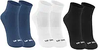 Kit 3 Pares Meia Esportiva Up Dry Anti Bolha Cano Médio Corrida Caminhada Academia