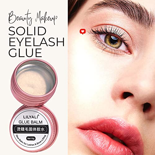 Cola para Levantamento de Pestanas - Bálsamo Adesivo Sólido Super Forte para Cílios,Fixação forte Fó