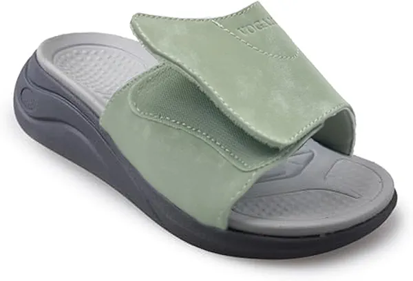 Vogana Slide Sandals for Women with Adjustable Width Orthopedic for Swollen Feet | Foot Pain Relief