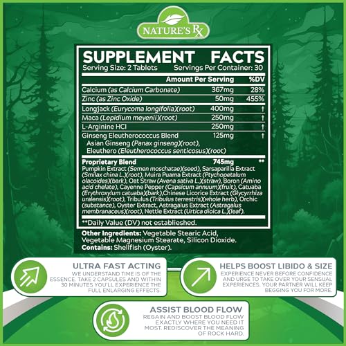 image for EPN Supplements Nature's RX | #1 New Blood-Flow Men’s Erection Suppo