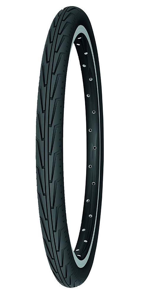 Pneu Michelin City Junior – 20 X 1.75 / 24 X 1 3/8, Tringle Rigide, Noir/blanc, Pour Vélo Enfant