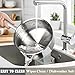 SHEUMNT Stainless Steel pots and pans set, 6 Piece Nonstick Induction Kitchen Cookware Set, Works with Induction/Electric and Gas Cooktops, Nonstick, Oven Safe, Camping Cookware