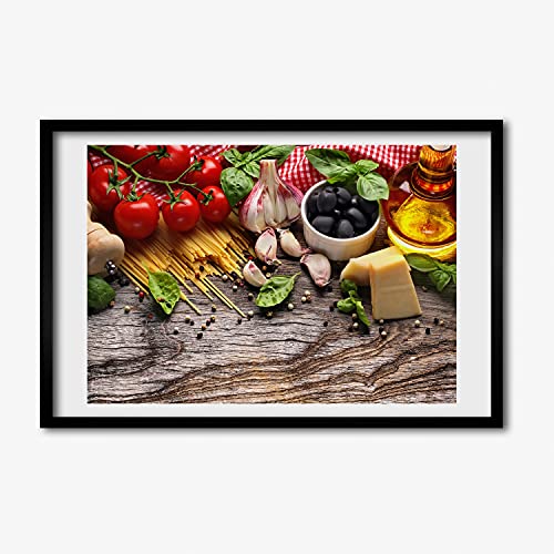 Cadre de peinture en bois moderne Tulup 60x40 tableau décoratif de haute finition