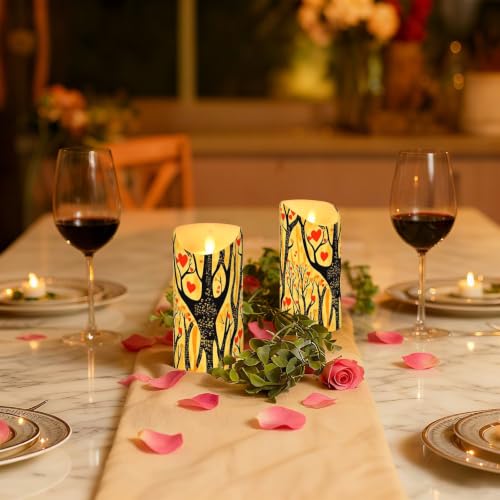 Velas parpadeantes sin llama para centros de mesa de boda y cenas románticas elegantes 6