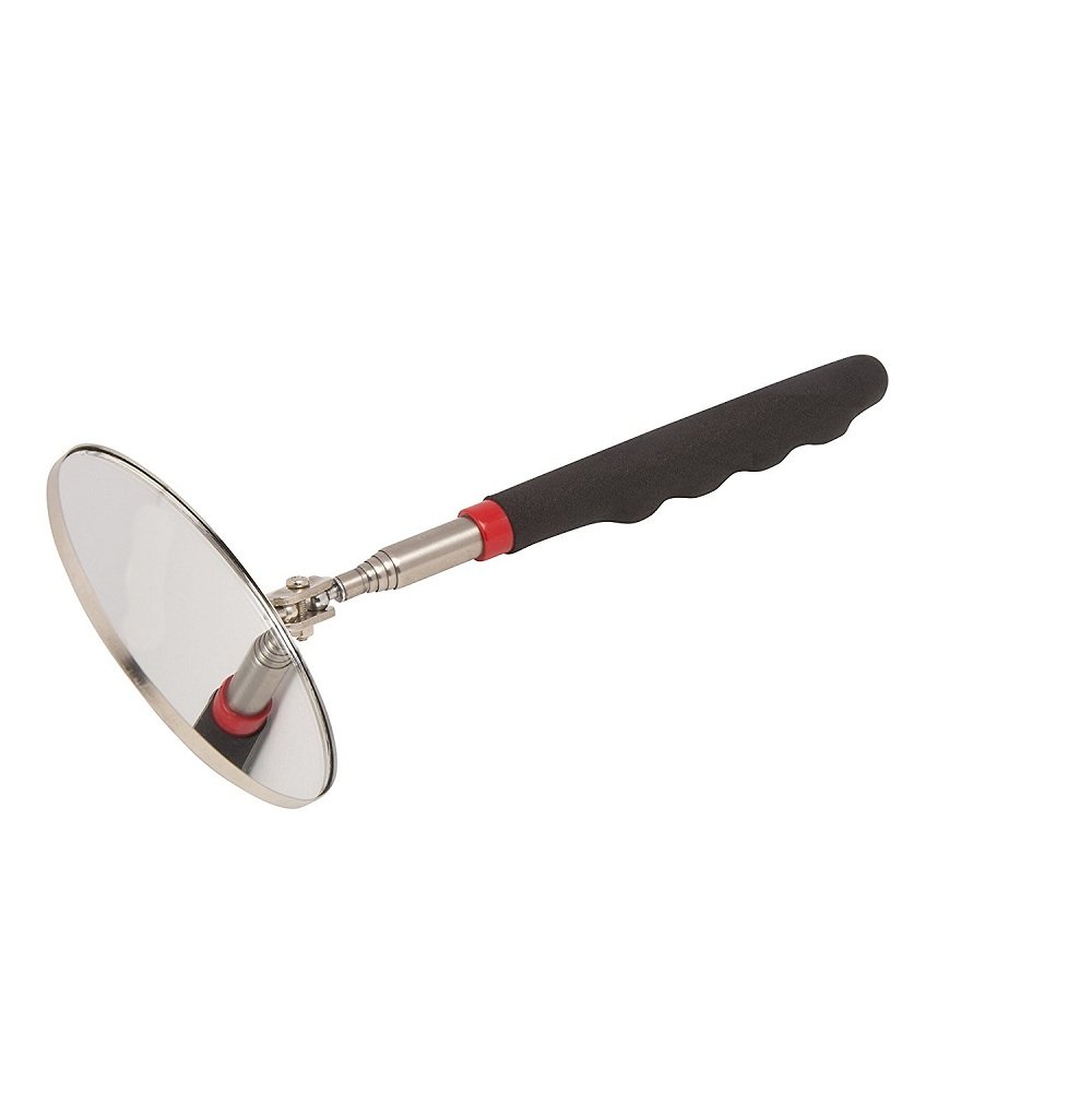 HARDK-Telescoping inspection mirror Circular retractable Handle flexible inspection mirror 360 rotation