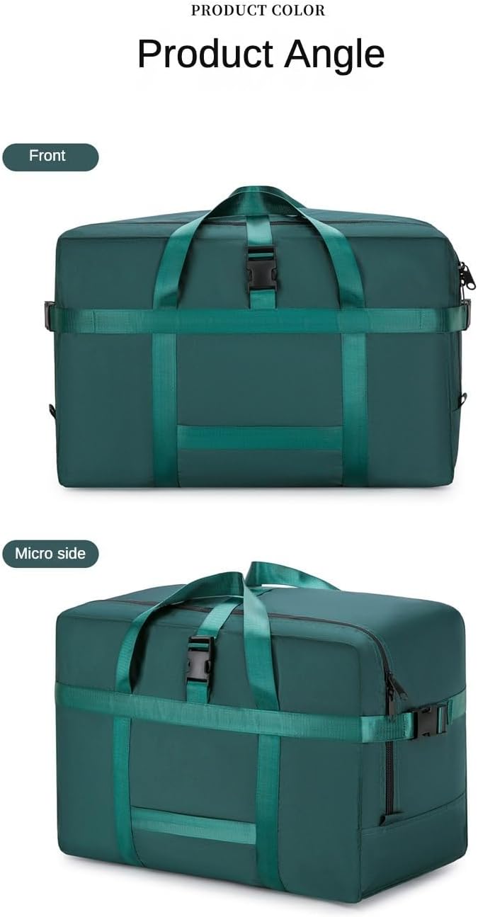 Heavy Duty Moving Bags with Backpack Straps, Extra Large 23.6" Storage Tote for College Moving & Travel, Water-Resistant Oxford Fabric Duffle Bag, Hands-Free Carrying for Bedding & Clothes(Black)