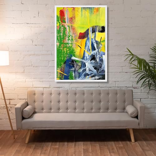 Toile expressionniste abstraite XINBAO art coloré émotion - 2