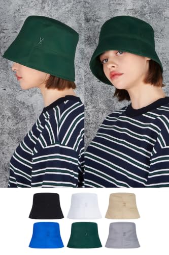Image of VARZAR Official Store /Stud Drop Over fit Bucket hat / 6colors Unisex Deeper Small face Effect UV Protection hat