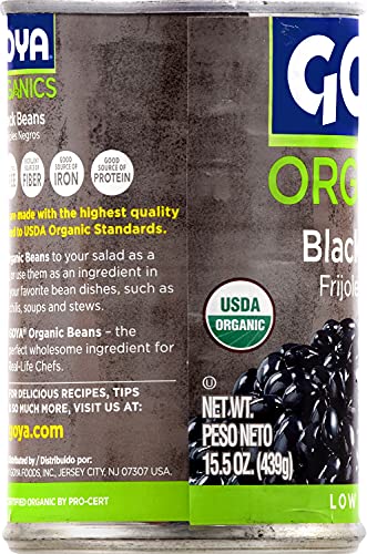 Goya Foods Organic Black Beans, 15.5 Ounce (Pack Of 24) #TOP3