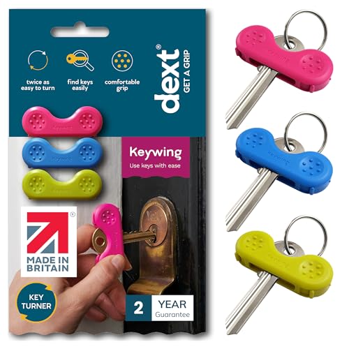 Dext - Keywing Key Turner Aid for People with Arthritis, Parkinson’s, and More, Comfortable and...