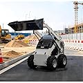 Mini Skid Steer Loader for Sale,Mini Skid Steer 23hp Compact Heavy Duty Machinery for Lawn Courtyard Garden and Small Outdoor Construction Jobs