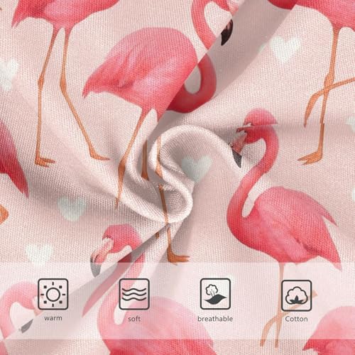 Joisal Pink Flamingo White Heart Pink Toddlers Underwear Floral 2t Cotton Little Girl Panties Animals Undies Kids Briefs3