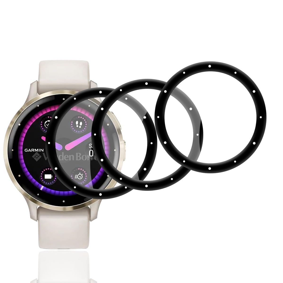 用 Garmin Venu 3S フィルム 3枚 ガーミン Venu 3S 保護フィルム PET複合材 炭素繊維 3D曲面 カバー 対応 Venu 3S 液晶保護フィルム 高透過率 3D全面保護 キズ防止 飛散防止 高感度タッチ 耐衝撃 指紋・汚れ防止 ゼロ気泡 簡単貼り付け