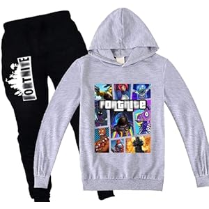 VOASME Kids Pullover Hoodie and Sweatpants Clothes Set Casual Sweatshirt Long Sleeve Hooded Suit for Boys Girls