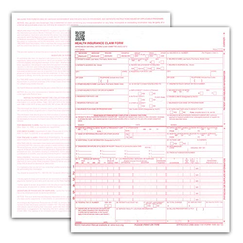 New-CMS-1500-Claim-Forms-HCFA-Version-0212-100-per-Ream