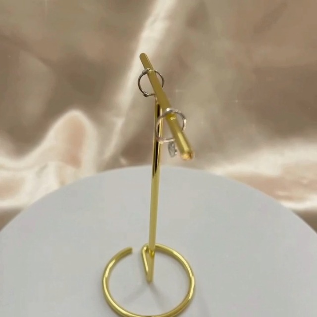 Orecchini A Cerchio Piccoli Con Pendente A Cuore In Argento Sterling 925 Placcato Oro Bianco, Ipoallergenici, Regalo Per Donna E Ragazza