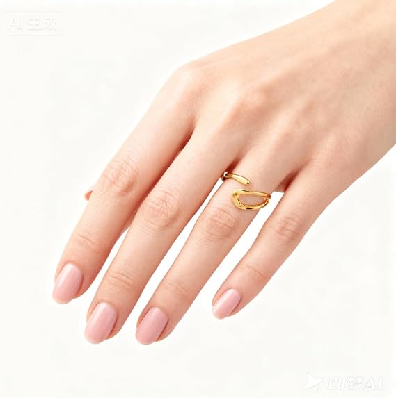 4PCS Chunky Rings Set for Women, Adjustable Zinc Alloy Bold Stackable Irregular Statement Finger Rings, Trendy Fashion Jewellery