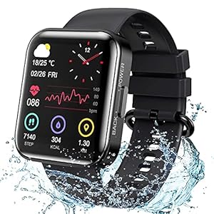KOSPET Smart Watches for Men - IP68 Waterproof Fitness Smart Watch for Android iPhones with Heart Rate Blood Pressure Sleep Monitor - 1.71" Tactical Sports Running Smartwatch