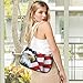 Shoulder Bags for Women American Flag HHawk Hobo Tote Handbag Small Clutch Purse with Zipper Closure