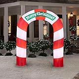 Gemmy 36681 Airblown Inflatable Candy Cane Archway, 90-Inch