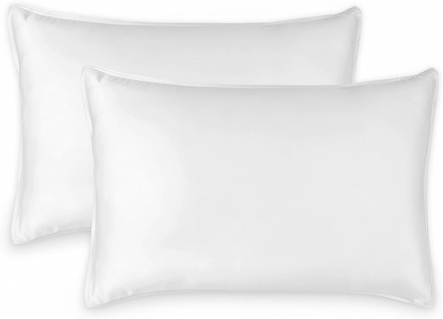 Queen Pillowcases Organic Viscose Envelope Closure Double Stitching Soft Breathable 2-Piece